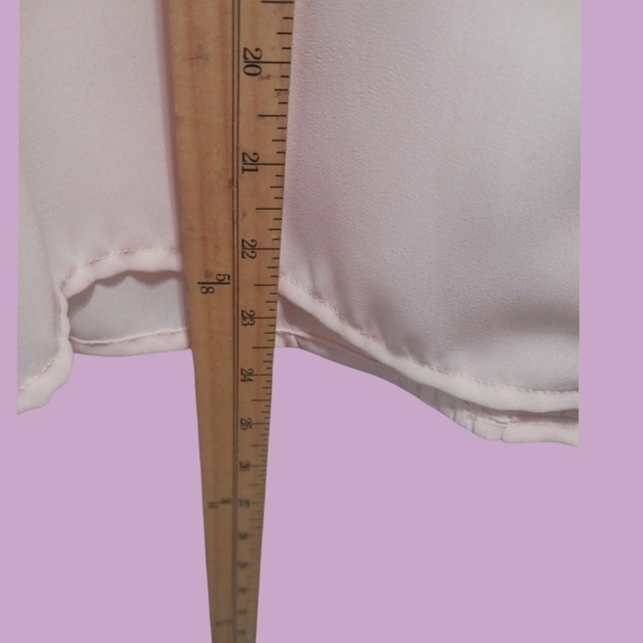 Laura & Jayne Petites Womens Blouse Size 10 Light Pink Embroidered & pink beaded - Picture 9 of 10